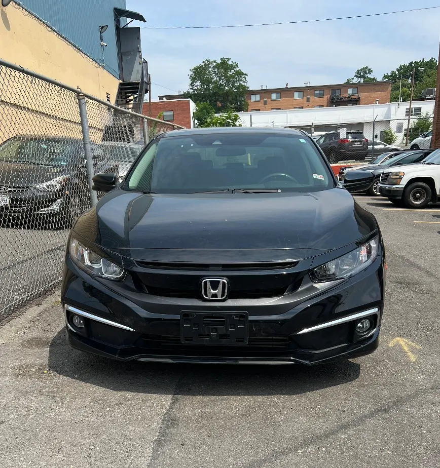 Black Honda after repair