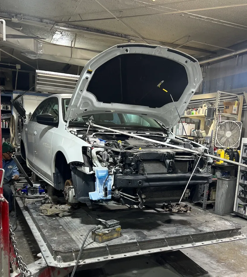 Nissan before repair