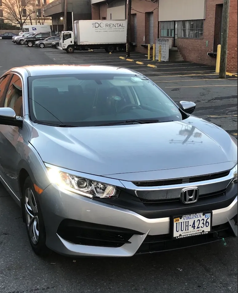 Gray Honda after repair