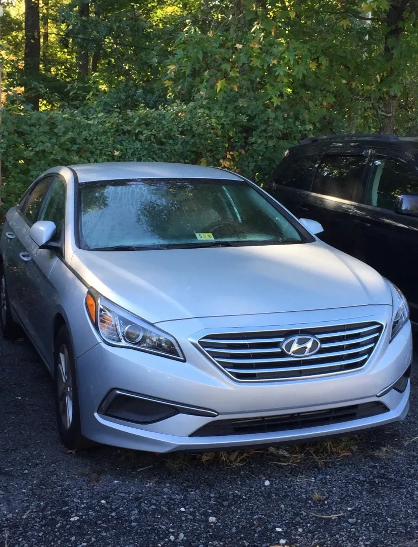Gray Hyundai after repair